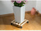 Nature - Planttrolley met wieltjes - H7,4 x 35 x 35cm - Naturel - vurenhout