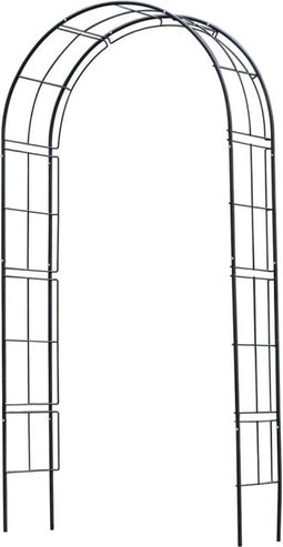 Nature - Rozenboog - H229 x 113 x 38cm - zwart - metaal