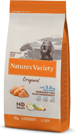 Nature's Variety - Original Adult Medium Maxi Salmon No Grain Hondenvoer.