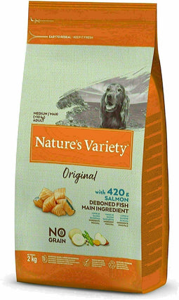 Nature's Variety - Original Adult Medium Maxi Salmon No Grain Hondenvoer.