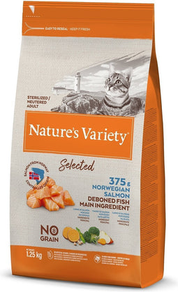 Nature's Variety - Selected Sterilized Norwegian Salmon Kattenvoer 1,25 kg.