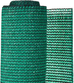 Nature - Schermgaas - 1 x 3m - groen - met bevestiging-set