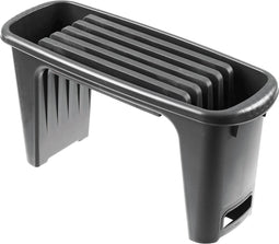 Nature - Tuinkruk 2-in-1 - Tuinzit/-knielkruk - tuin werkbank - Antraciet - H34 x 66 x 25cm