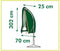 Nature - Tuinmeubelhoes - Beschermhoes voor parasol - H302 x Ø25 / 70cm - met koord en ritssluiting
