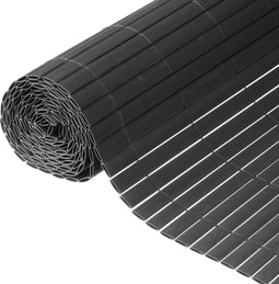 Nature - Tuinscherm - dubbelzijdig - 1.5 x 3m - PVC - antraciet - zeer goede afscherming