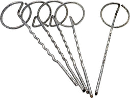 Nature Worteldoek/gronddoekpennen - 5x - verzinkt metaal - 20 x 6,3 cm - gronddoeken bevestigen