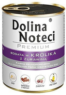 Natvoer Dolina Noteci Premium Bosbessen Kalfsvlees Varken Konijnenvlees 800 g