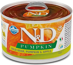 Natvoer Farmina Appel Pompoen Wild zwijn 140 g
