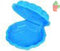 Zandbak schelp en plastic schep 50 cm lang geel