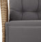 vidaXL - Tuinstoelen - 2 - st - verstelbaar - voetensteun - poly - rattan - beige - mix
