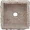 vidaXL - Gootsteen - 30x30x13 - cm - marmer - grijs