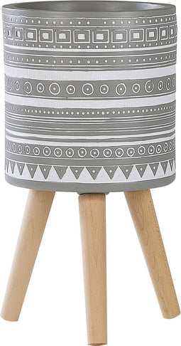 NAUSA - Plantenbak - Grijs - 30 cm - Magnesiumoxide