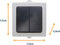 Nautic Serieschakelaar - Opbouw - Spatwaterdicht - Antraciet/Wit - IP44