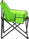 vidaXL - Campingstoelen - 2 - st - met - vakje - inklapbaar - groen