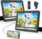 NAVISKAUTO 2 Draagbare Auto DVD Speler - HDMI In, Dubbele Monitor, 4 Uur Oplaadbare Batterij