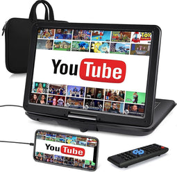 NAVISKAUTO - Draagbare DVD-speler - 17,5 inch Auto Entertainment Systeem met 16 inch Draaibaar Scherm (Inclusief HDMI-ingang)