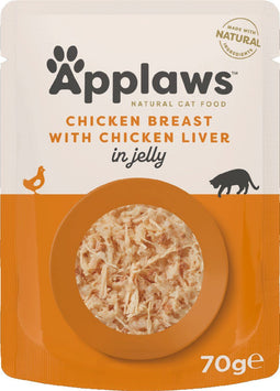 Applaws Kip Met Kippenlevergelei Voor Katten | 70