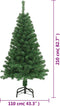 vidaXL - Kunstkerstboom - met - dikke - takken - 210 - cm - PVC - groen