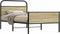vidaXL - Bedframe - zonder - matras - bewerkt - hout - sonoma - eikenkleur - 90x190 - cm