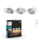 Philips Hue Adore - Inbouwspot - 3x GU10 + draadloze dimmer (3-pack)