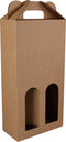 Draagkarton - Basic line - 2 flessen - golfkarton - bruin - 100 stuks