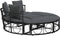 vidaXL - Loungebed - voor - buiten - zonder - luifel - poly - rattan - zwart