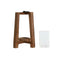 Kaarshouder Home ESPRIT Natuurlijk Kristal Mangohout 25 x 25 x 35 cm