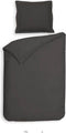 Heckettlane Punto - Dekbedovertrek - Eenpersoons - 140x200/220 cm - Dark Gull Grey