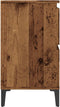 vidaXL - Wastafelkast - 80x33x60 - cm - bewerkt - hout - oud - houtkleurig