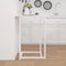 vidaXL - Bartafel - 80x80x110 - cm - massief - grenenhout - wit
