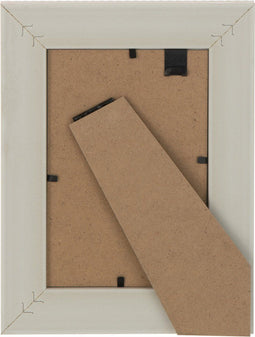 J-Line fotolijst Gewoven - hout - lichtbeige - 4 stuks