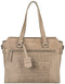BURKELY Croco Cody - Handbag S - 3D-crocodillenprint - Dove Grijs