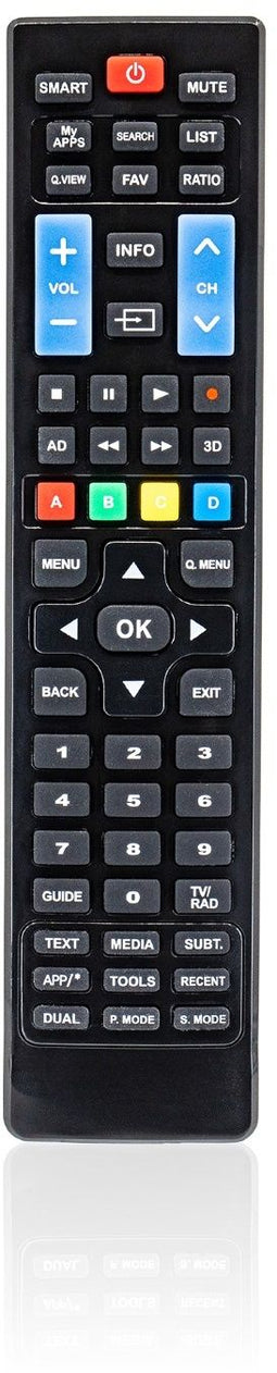 Ewent EW1575 - Afstandsbediening voor Smart-tv - Drukknoppen - Zwart