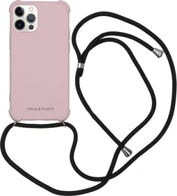 iMoshion Hoesje Geschikt voor iPhone 12 Pro / 12 Hoesje Met Koord - iMoshion Color Backcover met koord - Roze