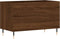 vidaXL - Platenkast - 74,5x38x48 - cm - bewerkt - hout - bruin - eikenkleur