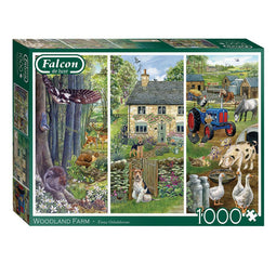 Jumbo Falcon legpuzzzel - woodland farm, 1000st.
