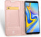 Dux Ducis pro serie - slim wallet hoes - Geschikt voor Samsung Galaxy J6 Plus 2018 - roze / goud