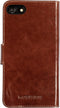 Mobiparts Excellent Wallet Case - Flip cover - Echt leder - Bruin (iPhone 7, iPhone 8)