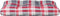 vidaXL - Palletkussen - ruitpatroon - 80x40x12 - cm - stof - ruitpatroon - rood