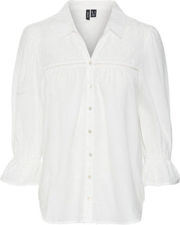 Vero Moda VMAMINA - Dames Blouse - Driekwart mouwen - Maat S