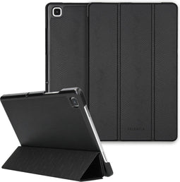 Selencia Tablet Hoes Geschikt voor Samsung Galaxy Tab A7 - Selencia Kesia Slang Trifold Bookcase - Zwart /Zwart