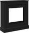 vidaXL - Haardombouw - 90x30x90 - cm - bewerkt - hout - zwart