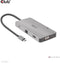 Club 3D CSV-1594 - USB Gen1 Type-C 9-in-1 hub - HDMI VGA 2x USB Gen1 Type-A RJ45 SD/Micro SD - Zilver