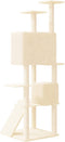 vidaXL - Kattenmeubel - met - sisal - krabpalen - 153 - cm - crèmekleurig