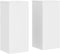 vidaXL - Plantenstandaards - 2 - st - 30x30x70 - cm - bewerkt - hout - wit