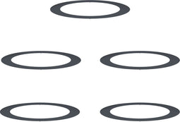 vidaXL - Plat - Boomring - 5 - stuks - Anthraciet - Ø90/120 - cm - Staal