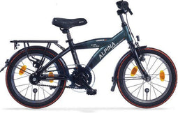 Alpina Yabber J16 - Kinderfiets - Terugtraprem - Pine Green Matt - Vivid Black Matt
