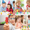 Partizzle 24x - Springende Raketten - Bouncing Ruimte Raket Speelgoed - Levendige Kleuren (24 stuks)
