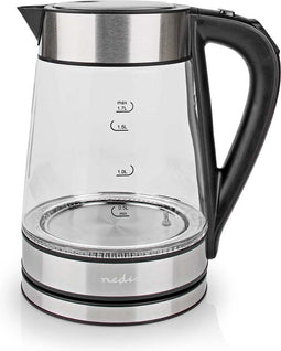 Nedis SmartLife Waterkoker - Wi-Fi - 1.7 l - 40-100 °C - Temperatuurindicator - 360 graden draaibaar - Glas