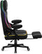Huzaro Force 4.6 - Gamingstoel - RGB LED-verlichting met voetsteun - Zwart